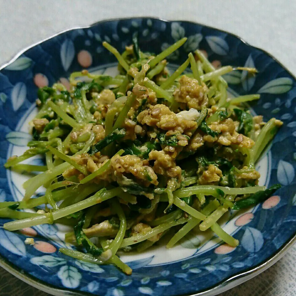 豆苗の卵炒め|かよさん