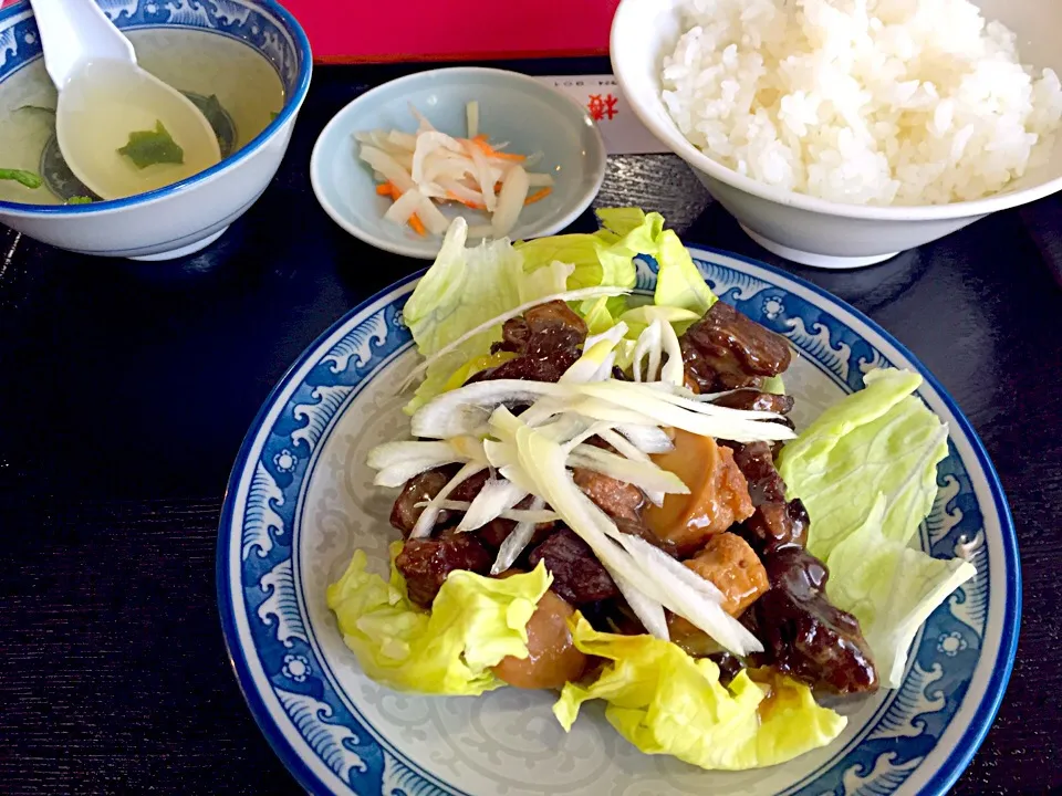 牛肉の定食(中華)|さえさん