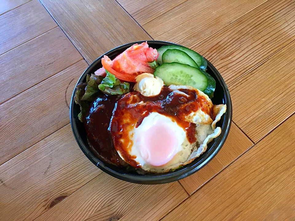 ロコモコ丼|だいくじらさん