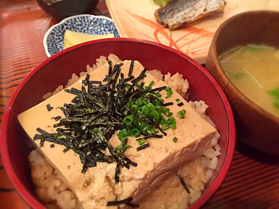 豆腐茶飯定食|リフルシャッフルさん