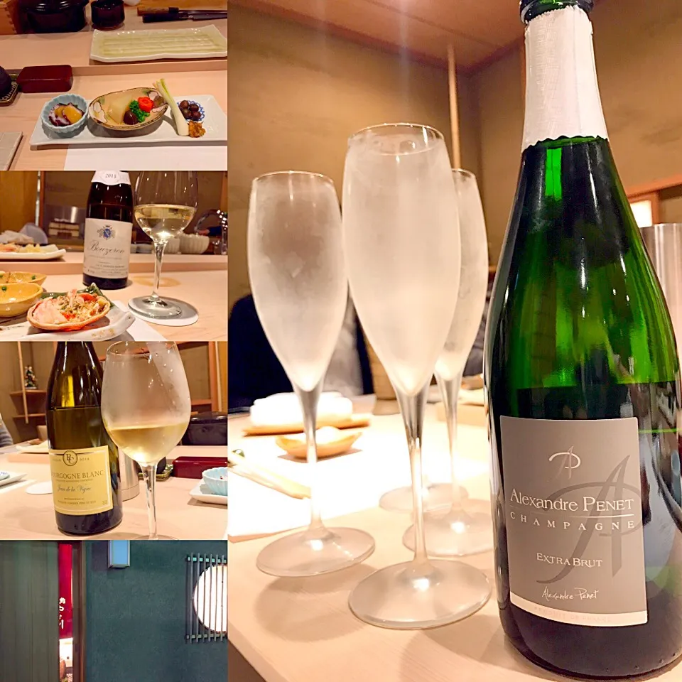 昨日のシャンパン&ワイン🍾  #シャンパン #champagne #AlexandrePenet #アレクサンドルプネ #お寿司やさん|lazy104さん