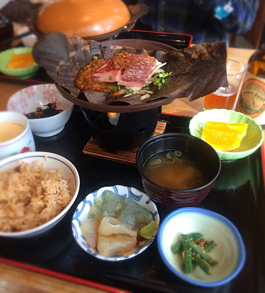 朴葉味噌焼き定食|acoさん