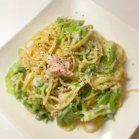 #簡単#手料理#パスタ#クリームパスタ #キャベツ#たらこ|えぬさん