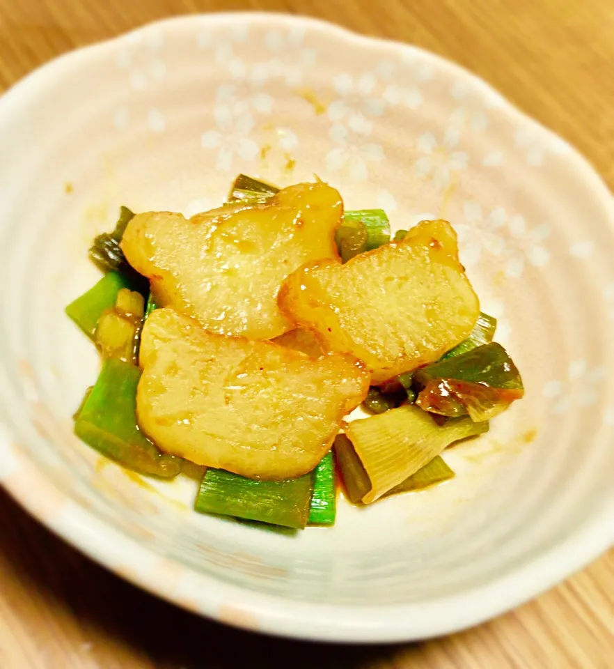 大根とねぎのケチャ醤油煮|くまぽてとさん