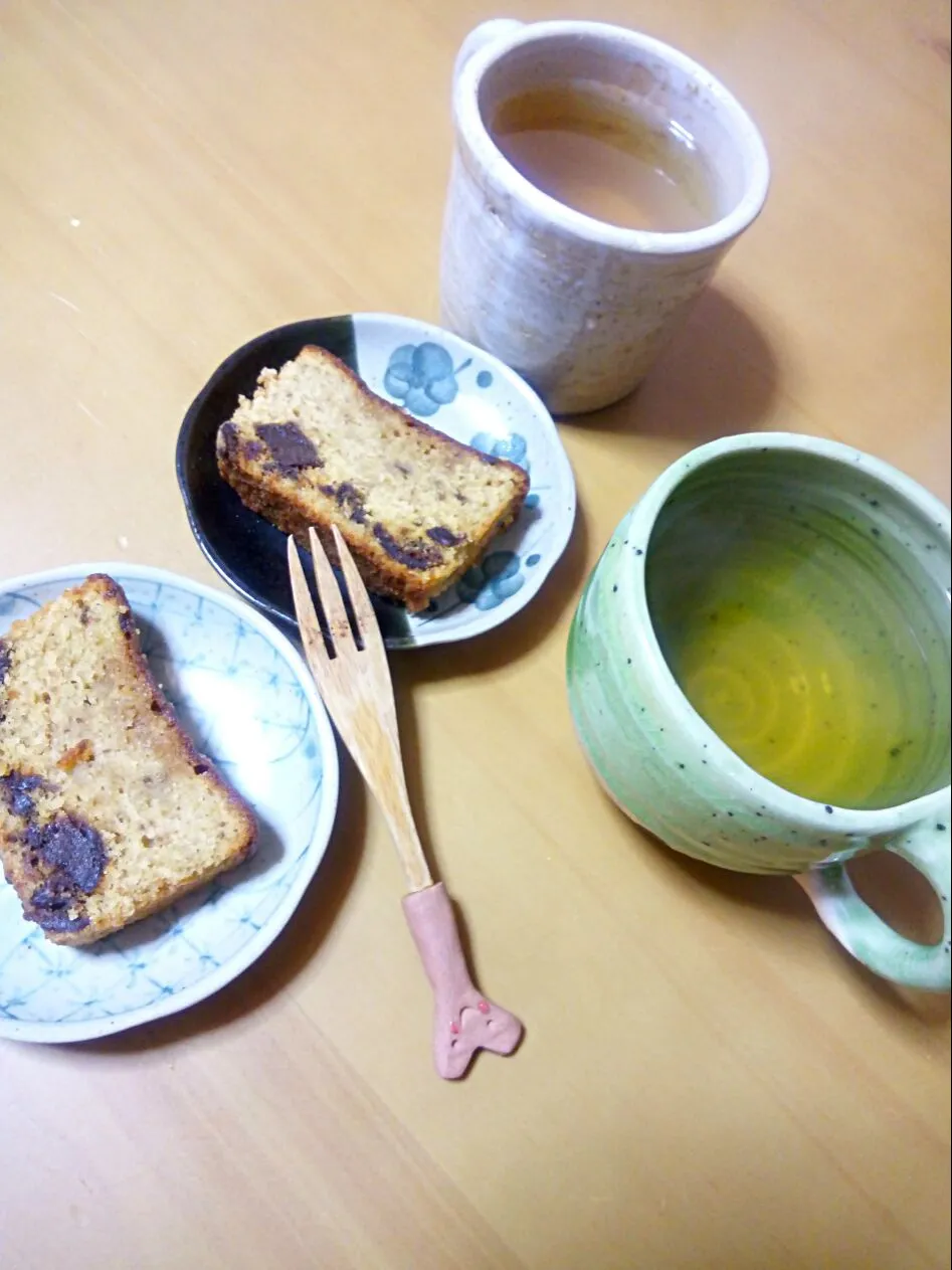 いちじくパウンドケーキとジャスミン茶でティータイム🎵|さくたえさん