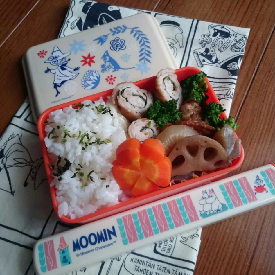 お弁当(12/4)
なめし、豚肉のシソ巻き、煮物、ブロッコリー|さっちんさん