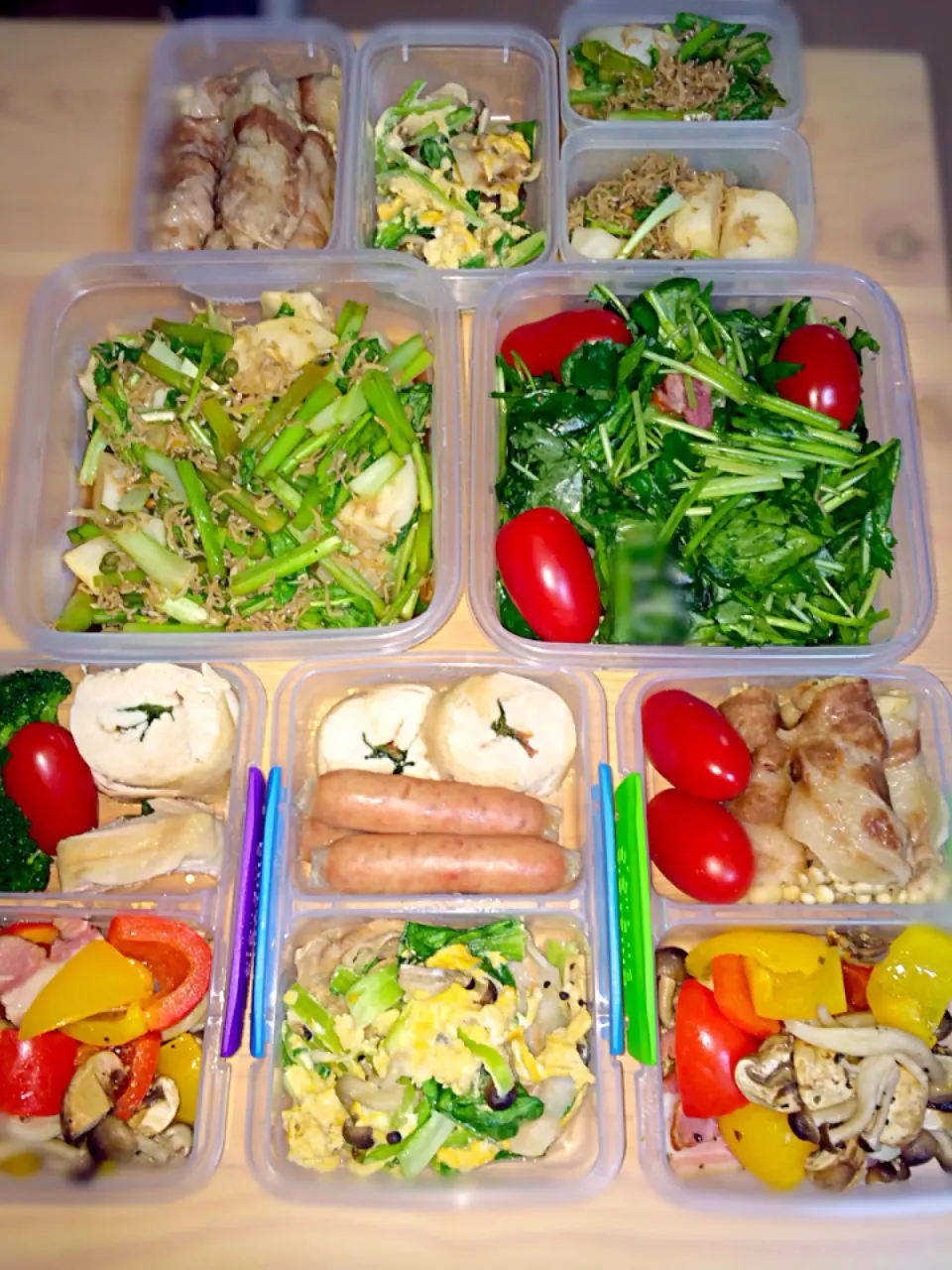 作り置きおかずで弁当に|コマツ菜さん