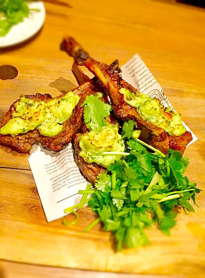 Lamb chop w. coriander potato|Rielさん