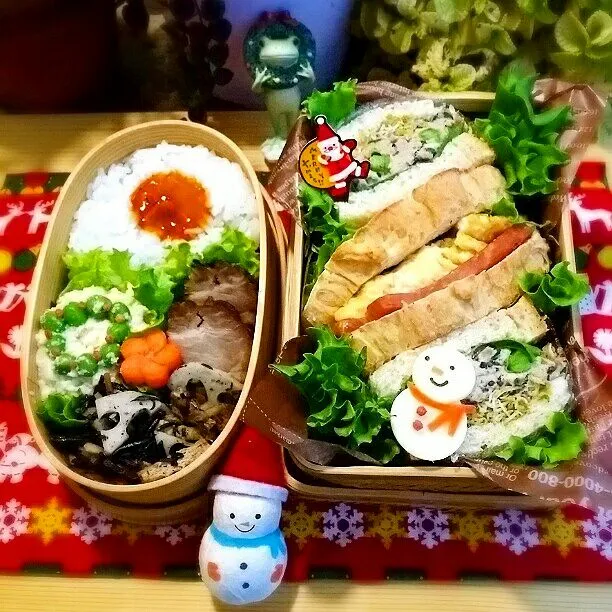 旦那さんと私のお弁当♪|kyujaさん