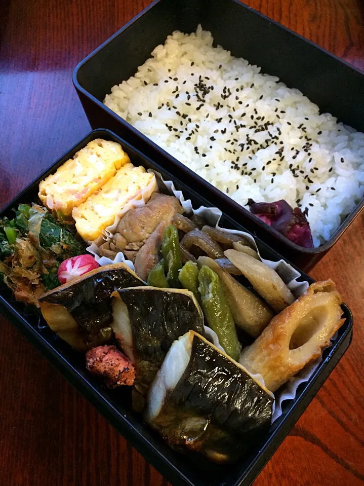 塩鯖弁当|二キィさん