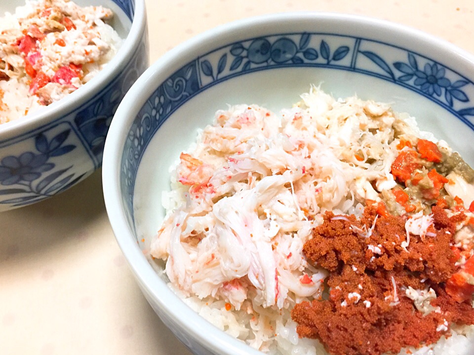 毎年恒例のセイコガニ丼😋✨