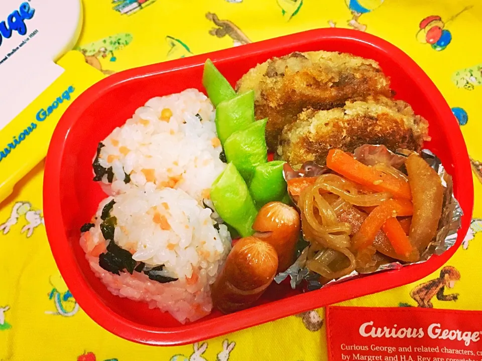 Snapdishの料理写真:頑張らない手作り弁当ෆ⃛
#園児#幼稚園#お弁当|sayanさん