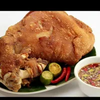 crispy pata and the spicy sawsawan..:-) :-) :-)