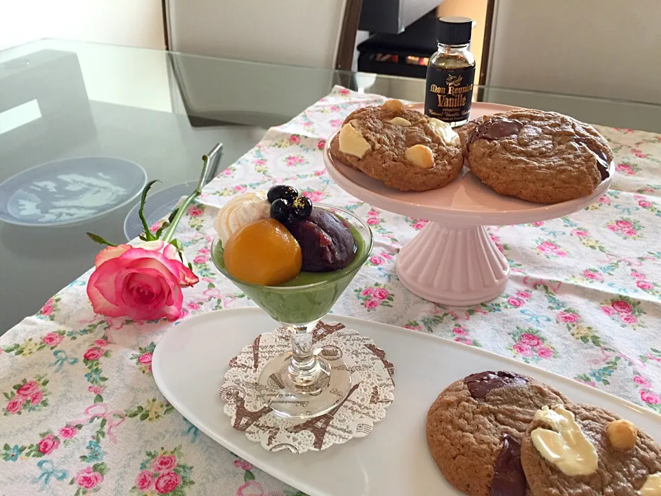 チョコチップクッキー
抹茶ムースパフェ|Hitomiさん