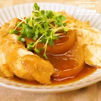 【動画】柔らか胸肉の大根煮込みの作り方 #delishkitchentv