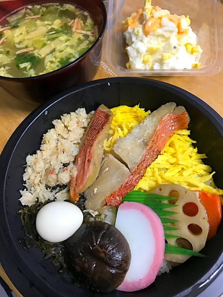 炙り金目鯛のっけ盛り弁当|るみおんさん