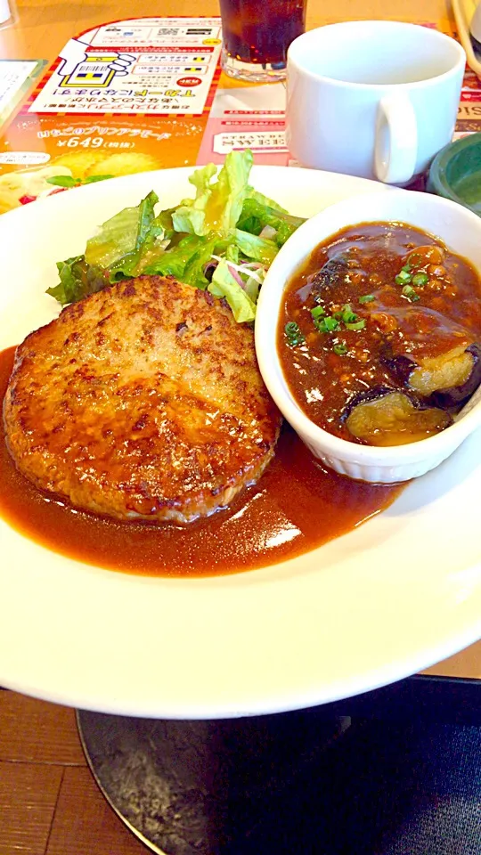 日替わりランチ〜ハンバーグ&麻婆茄子|Kunisanoさん