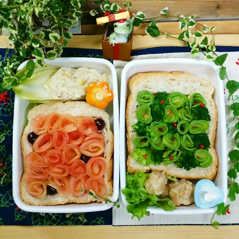 Snapdishの料理写真:旦那さんと私のお弁当♪|kyujaさん