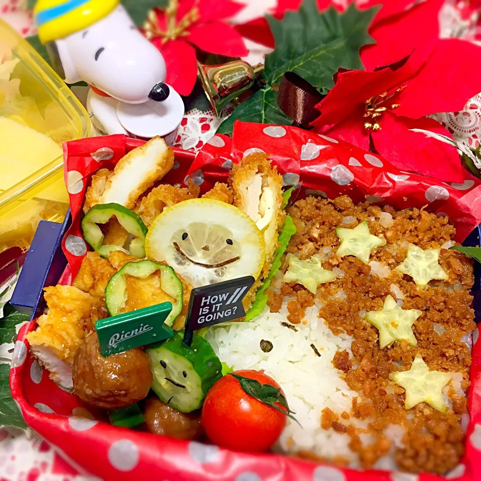 Snapdishの料理写真:アフロスヌーピー弁当|せいこさん