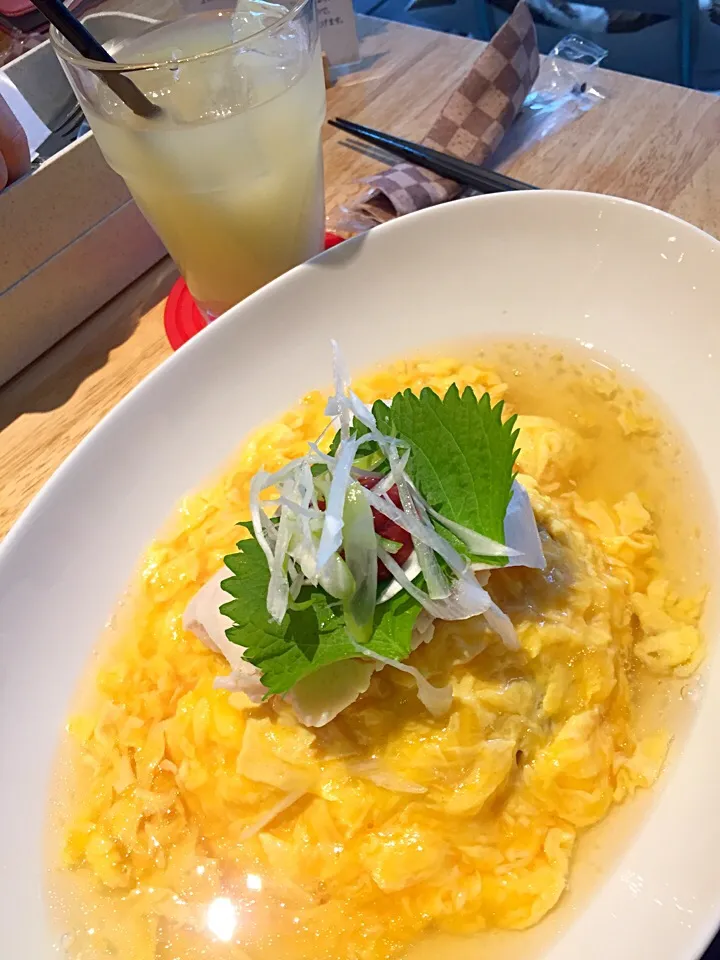 フルール 蒸し鶏のあんかけオムラオス|ゆきさん