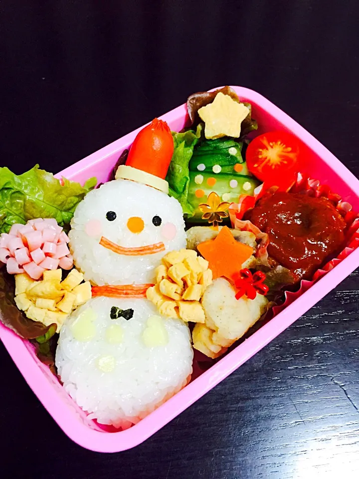 Snapdishの料理写真:雪だるま弁当♪|ykmamaさん