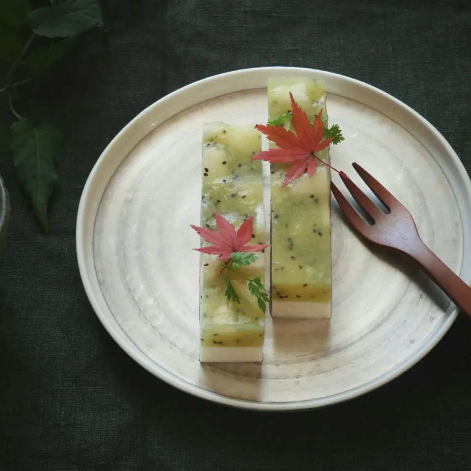 ラフランスとキウイの冷菓|まちまちこさん