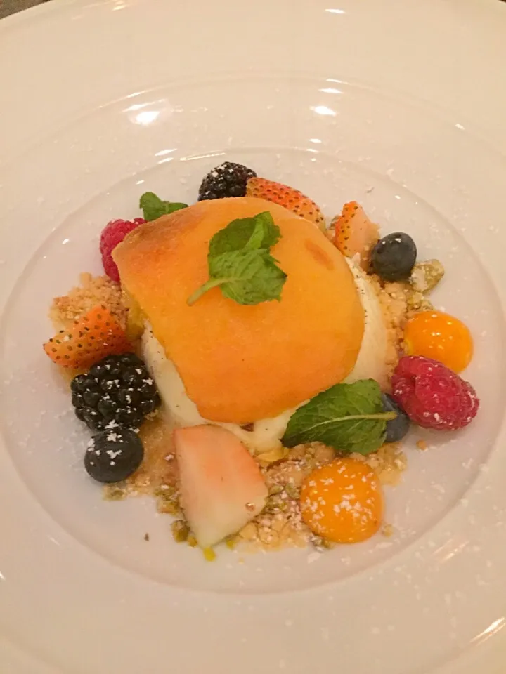 Fruits with pannacotta|sgさん