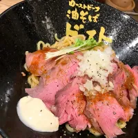 Snapdishの料理写真:ビーストまぜそば|Kazuya Hanawaさん