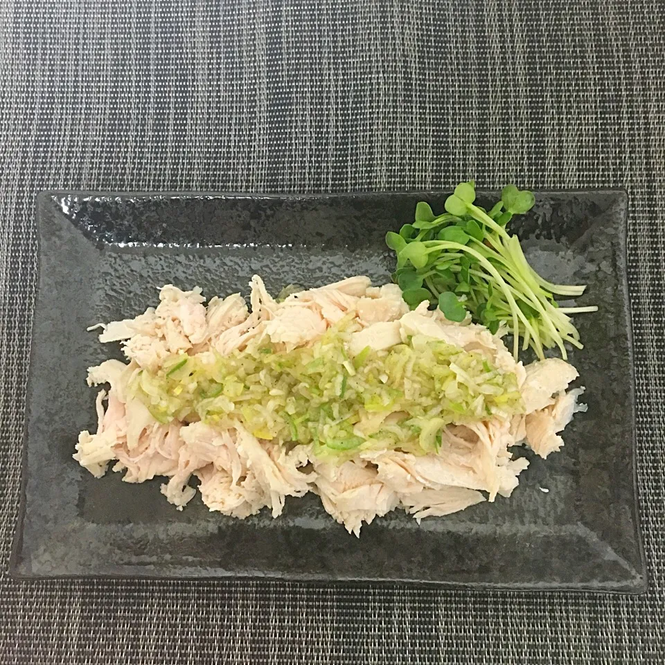 Snapdishの料理写真:♯ささみのねぎ塩(糖質制限)|なほぴさん