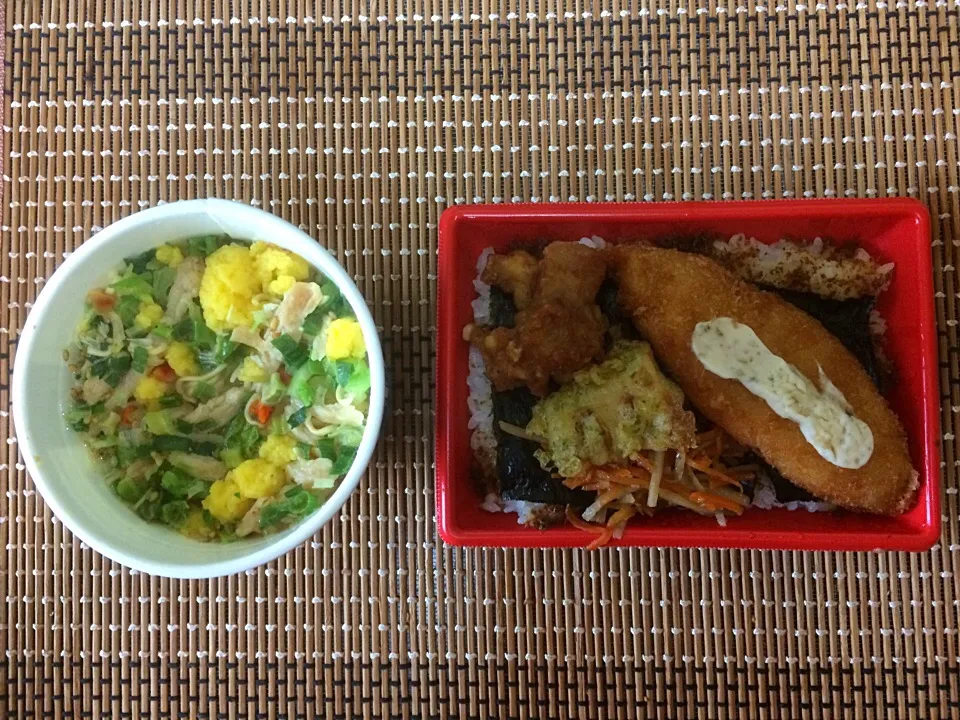 のり弁当•しおラーメン|ばーさんさん