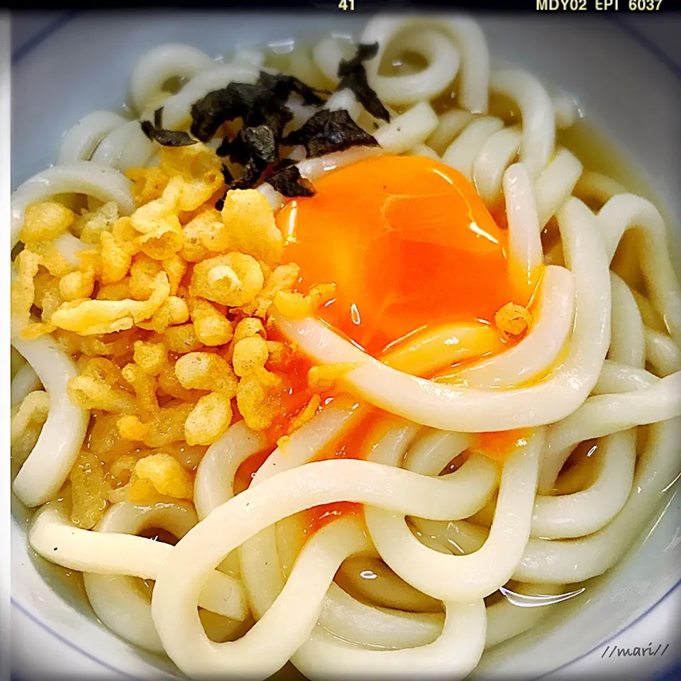 【香川の生うどん使用】簡単釜玉うどん @//mari//|//mari//さん