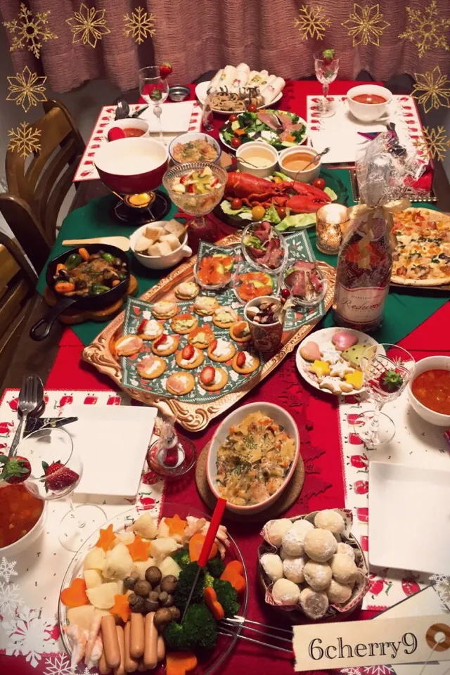 Snapdishの料理写真:X′mas Dinner☆2015|びびさん