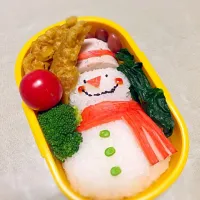 Chihoさんお手本の雪だるまお弁当|tokotokoさん