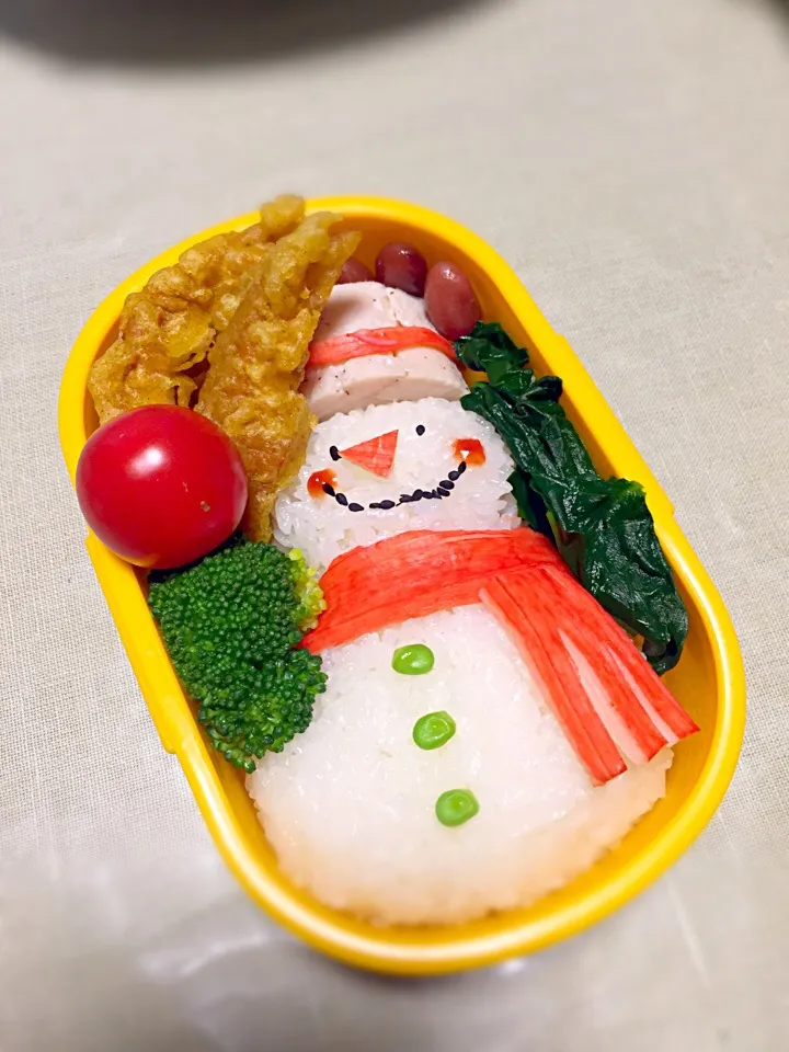 Chihoさんお手本の雪だるまお弁当|tokotokoさん