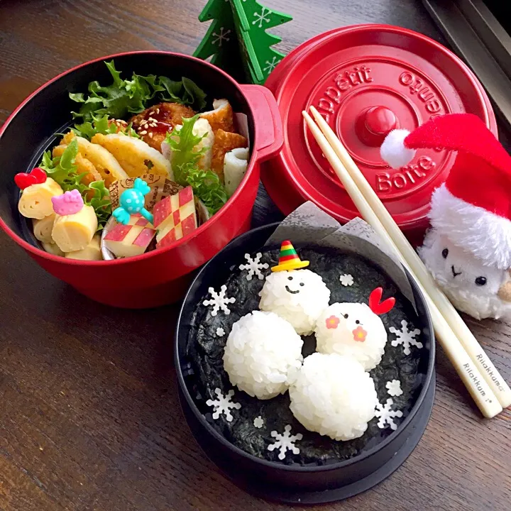 ☃︎のり弁のお弁当！空っぽにな〜れ♡|マトンさんの飼い主さん