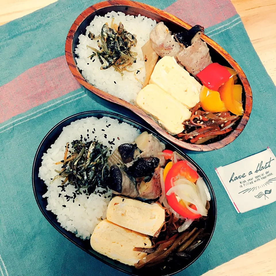 今日のお弁当♥︎2人分|ゆかさん