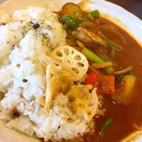 Snapdishの料理写真:野菜カレー！辛い‼️|晃さん