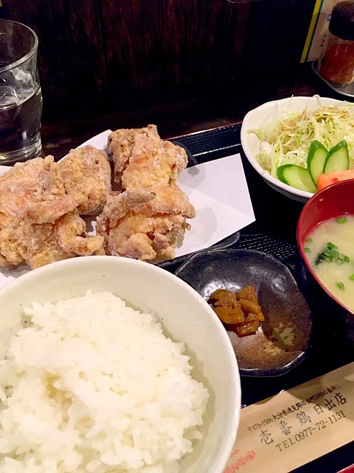 中津からあげ壱番鶏 日出店 からあげ定食💟|ナナさん