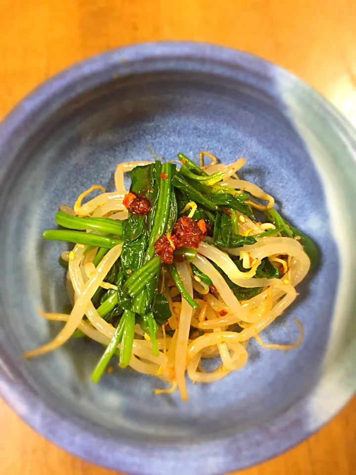 まどかさんの料理 もやしとほうれん草のナムル|パルコさん