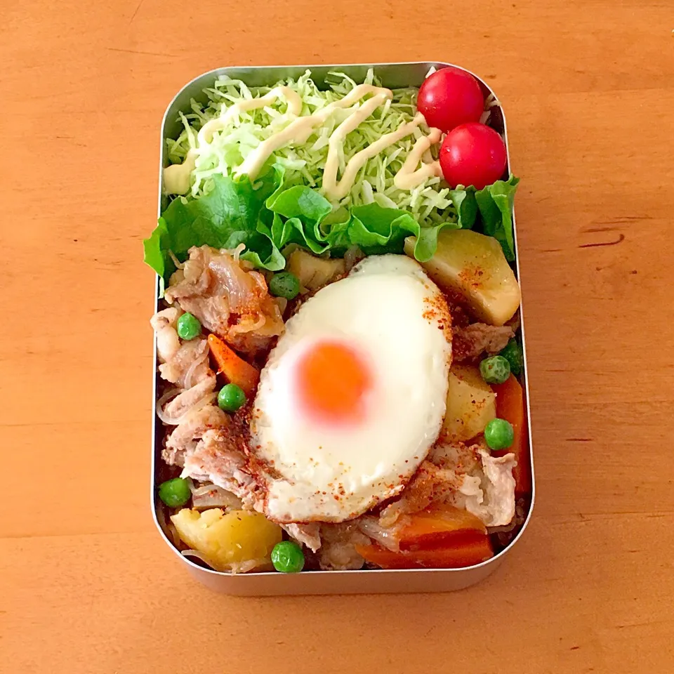 肉じゃが炒め弁当(*^^*)|sachiさん