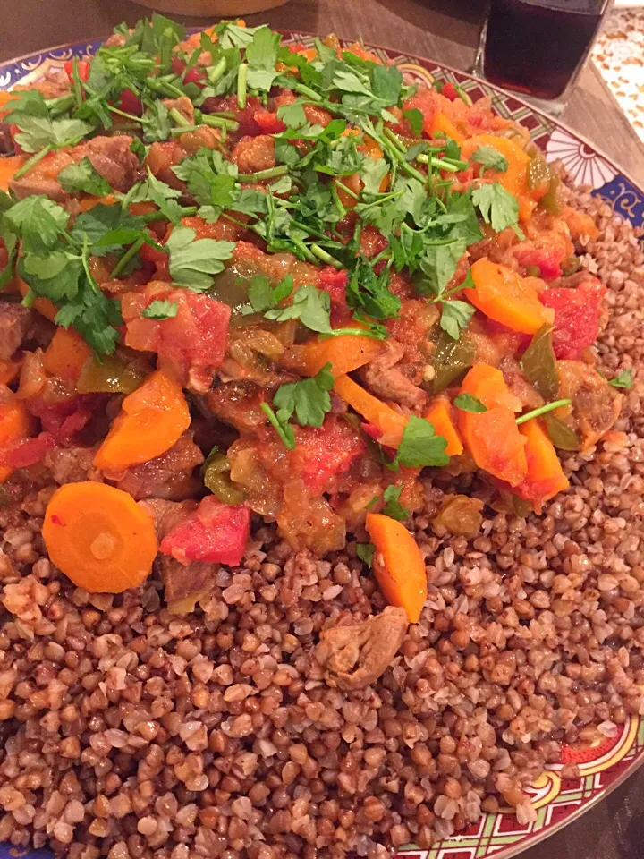 Qarabaşaq yarması ilə gulaş🇦🇿 Goulash with buckwheat🇦🇿|aястасияさん