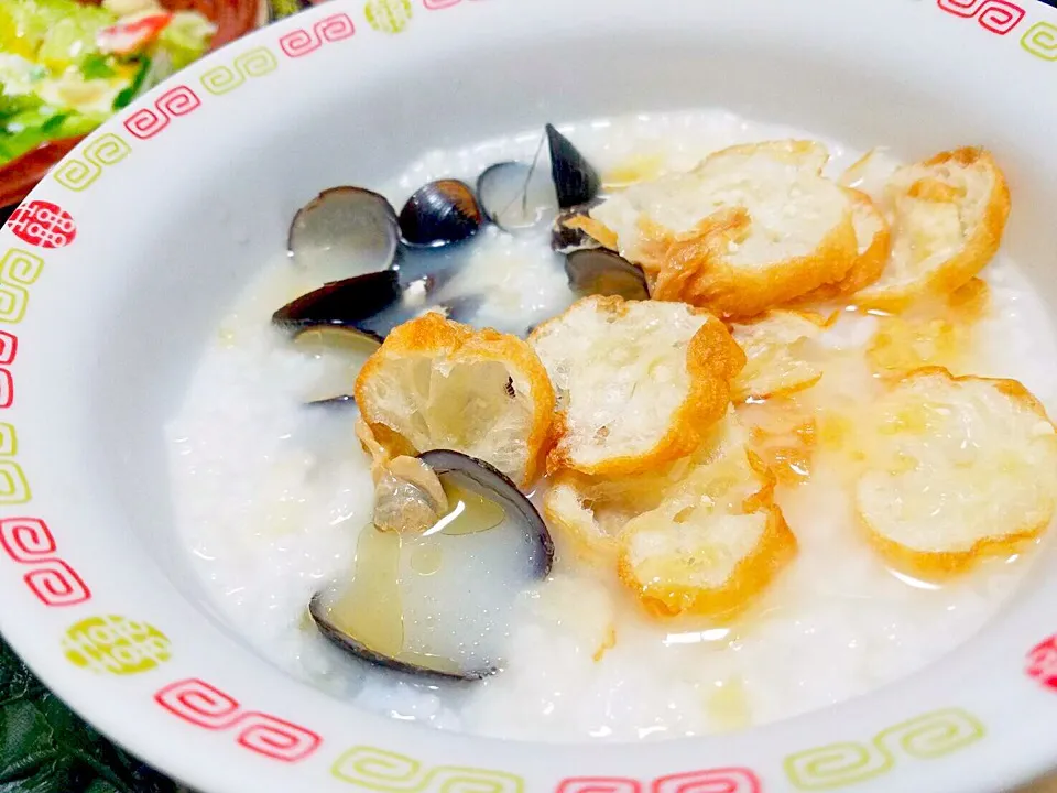 Freshwater clam Rice porridge 😋|reviliaさん