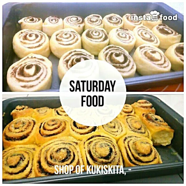 Choco Almond Cinnamon Rolls..
(without cream cheese or honey glaze topping)

#cinnamonrolls #bread #roti #almond #choco #cinnamon #teamate #coffeemate|Shop of Kukiskitaさん