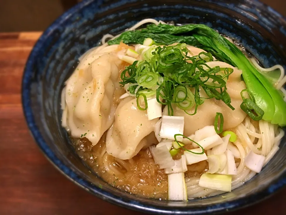 黒酢水餃子温めん2|半田手延べそうめんの店 阿波や壱兆さん