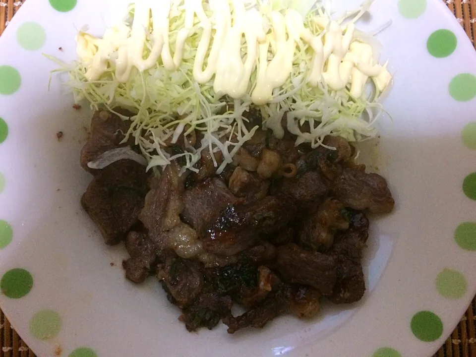 豚バラ塩焼肉|ばーさんさん