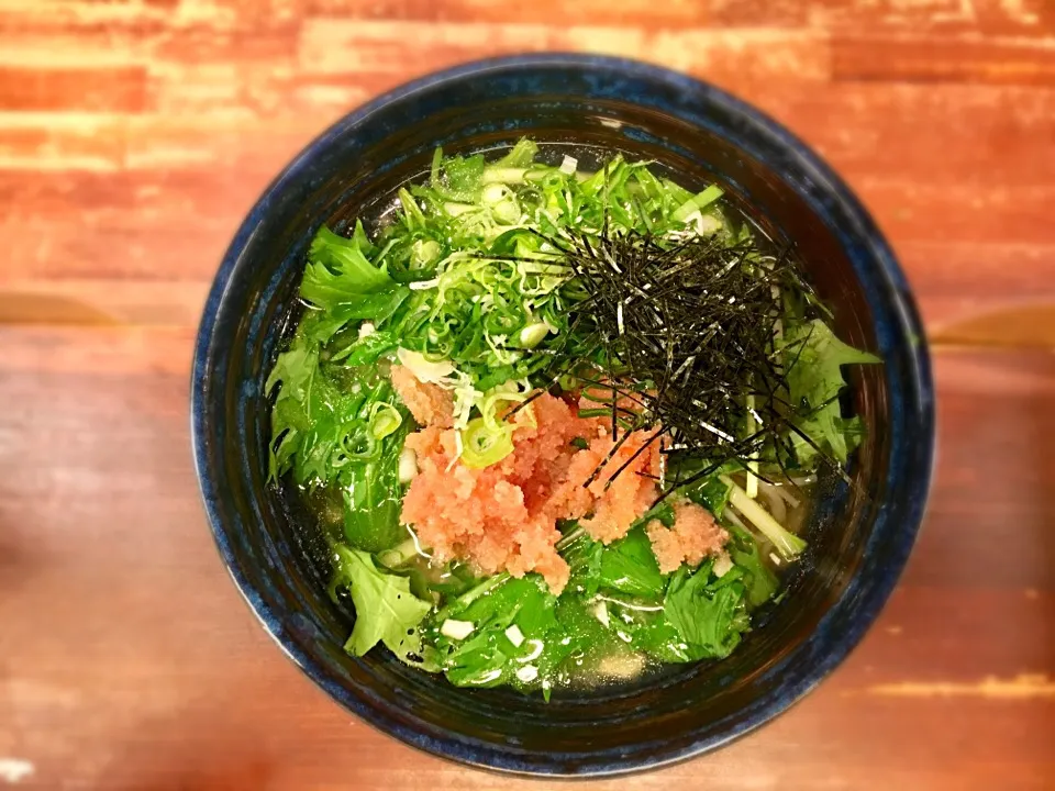 明太ペペロン温めん1|半田手延べそうめんの店 阿波や壱兆さん