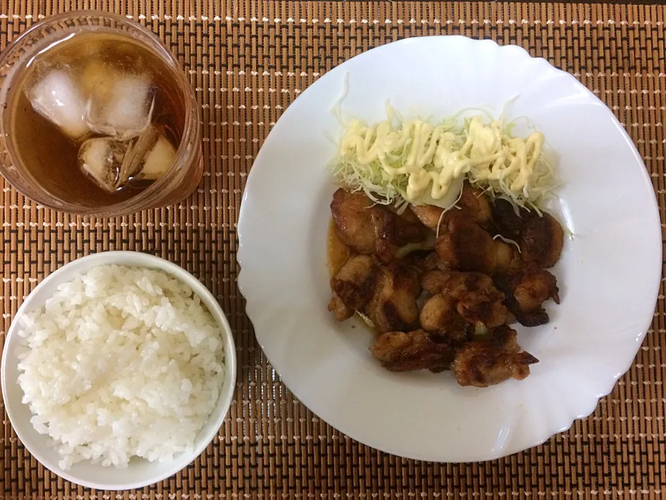 チキンソテーご飯|ばーさんさん