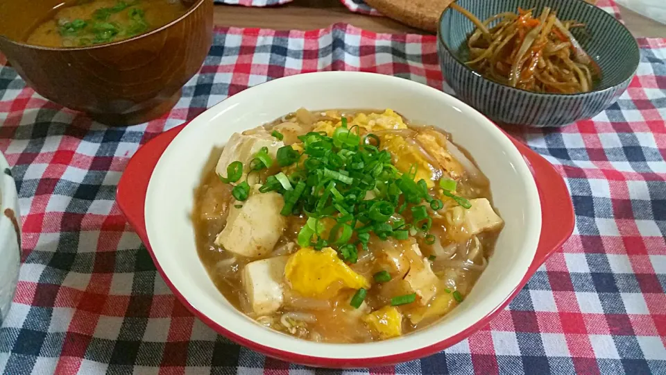 もやしと豆腐の甘酢餡掛け|なななさん