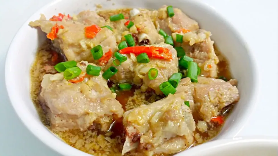 Steamed pork ribs with garlic & chilli & pepper + sesame oil 😋💋👅|🌷lynnlicious🌷さん