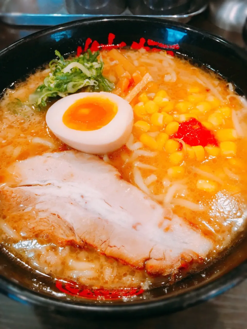 Snapdishの料理写真:徳島中華そば 徳福の濃厚みそラーメン|しろこ🐾໊さん